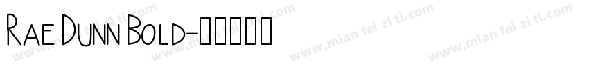 Rae Dunn Bold字体转换